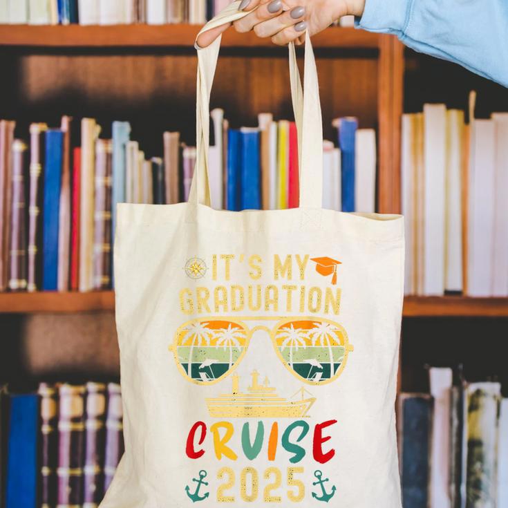 It's My Graduation Cruise 2025 Summer Cruise Seniors Trip Canvas Tote Bag