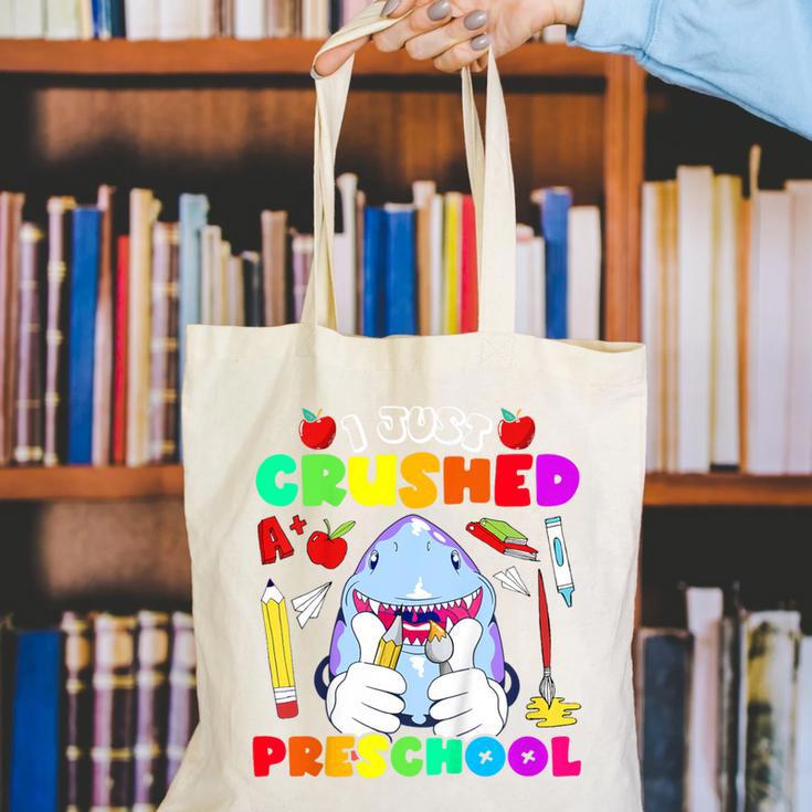 I Just Crushed Preschool Pre-K Preschoolers Graduation Canvas Tote Bag