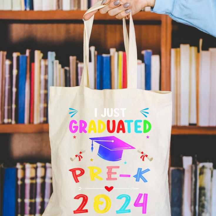 I Just Graduated Pre k Graduation 2024 Pre-Kindergarten Canvas Tote Bag