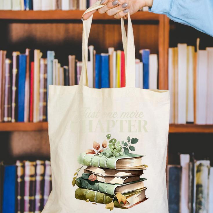 Just One More Chapter Book Lover Canvas Tote Bag