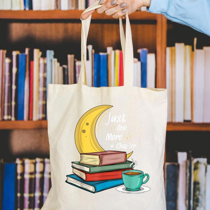 Just One More Chapter Love Book Reading Canvas Tote Bag