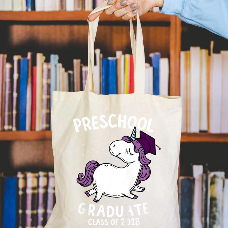 Kids Class Of 2018 Unicorn Preschool Graduation For Girls Canvas Tote Bag