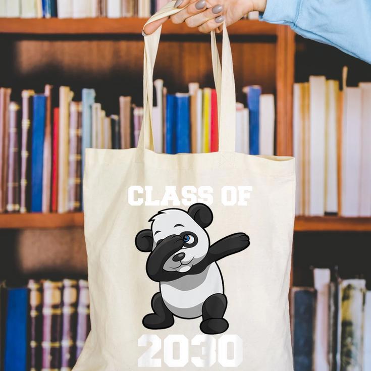 Kids Class Of 2030 Shirt Graduation Dabbing Panda Shirt Canvas Tote Bag