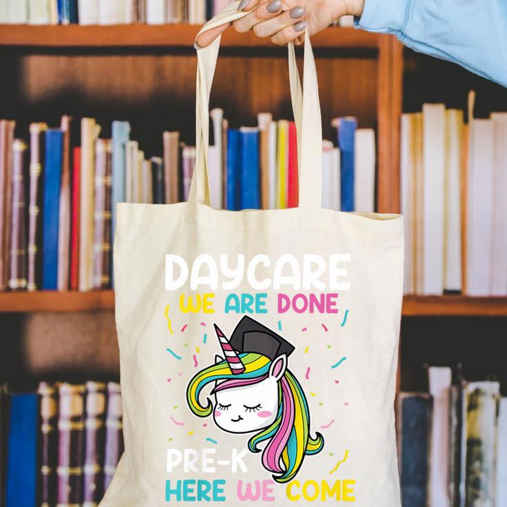 Kids Daycare Graduation Unicorn Last Day Of School Kids Canvas Tote Bag