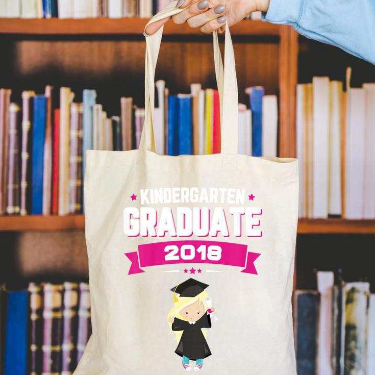 Kids Kindergarten Graduate 2018 Graduation Girls Canvas Tote Bag
