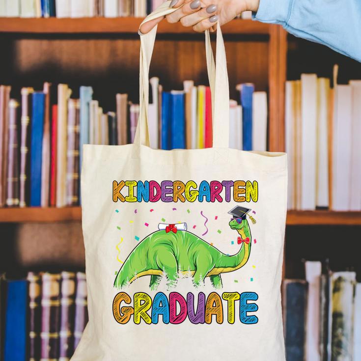 Kids Kindergarten Graduate Dinosaur Kindergarten Graduation Canvas Tote Bag
