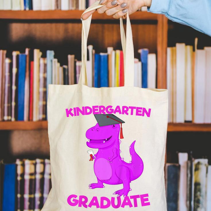 Kids Kindergarten Graduation Idea For Girls Dinosaur Canvas Tote Bag