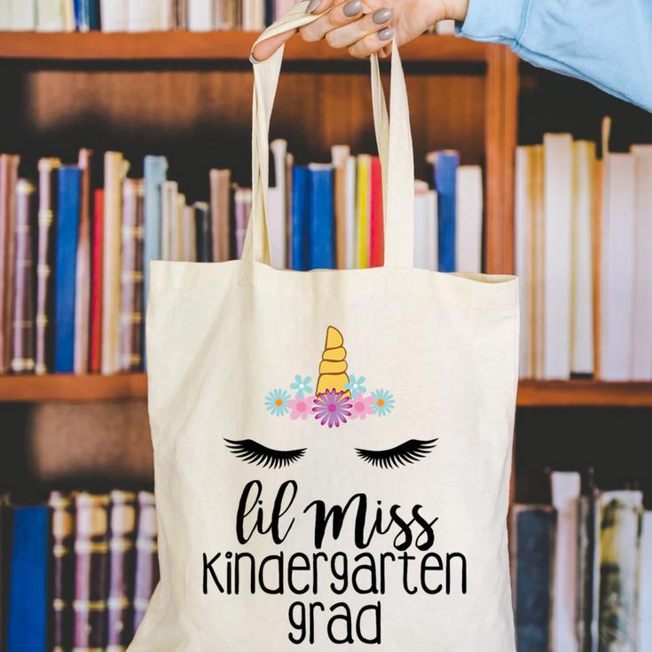 Kids Lil Miss Kindergarten Grad Shirt Graduation Shirts 2018 Canvas Tote Bag