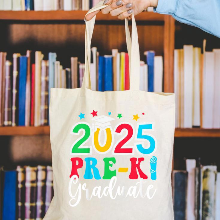 Kids Pre-K Graduate 2025 Preschool Graduation Class Of 2025 Kids Canvas Tote Bag