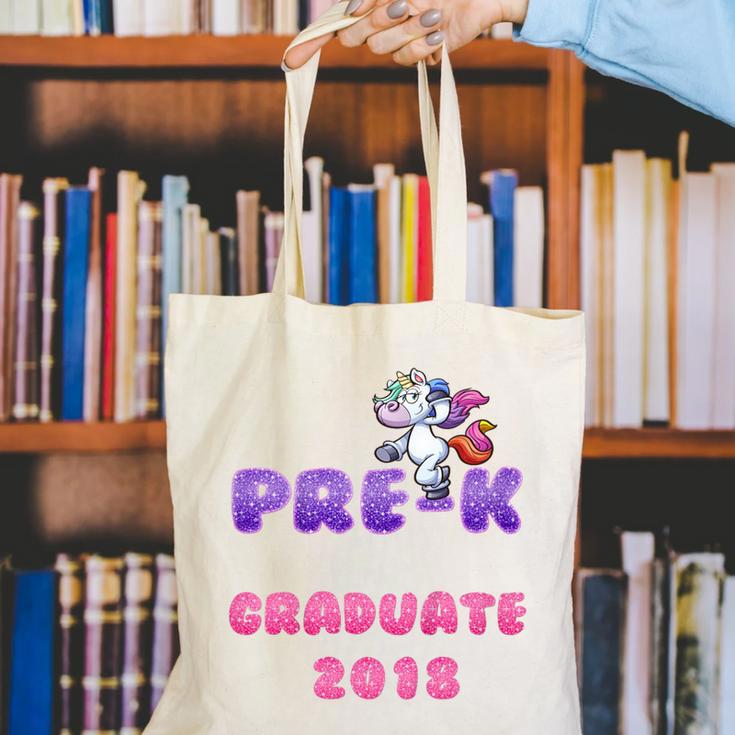 Kids Kids Pre-K PreSchool Unicorn GraduationShirt Canvas Tote Bag