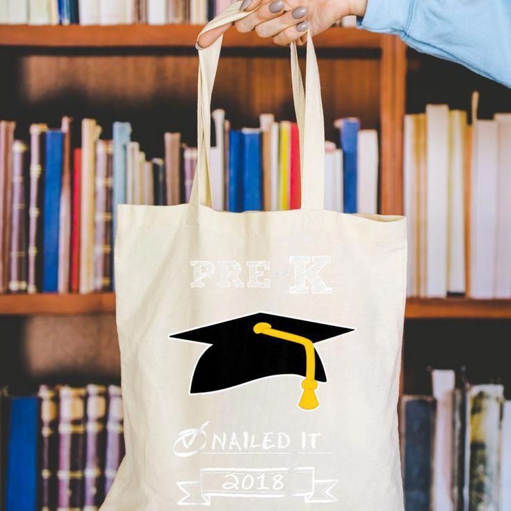 Kids Pre-K School Graduation Nailed It 2018 TShirt Boy Girl Canvas Tote Bag