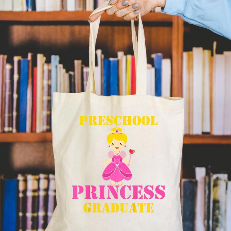 Kids Princess Graduate Prek Preschool Graduation Tshirt For Girls Canvas Tote Bag