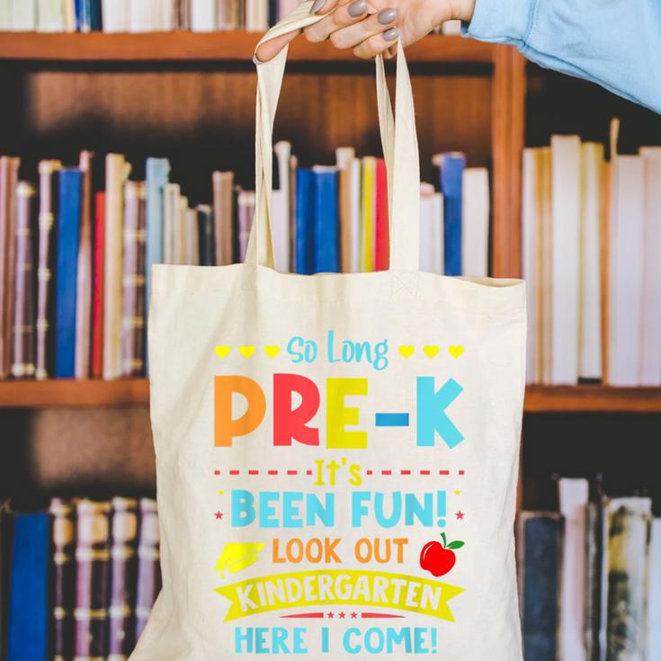 Kids So Long PRE-K It's Been Fun Graduation Canvas Tote Bag