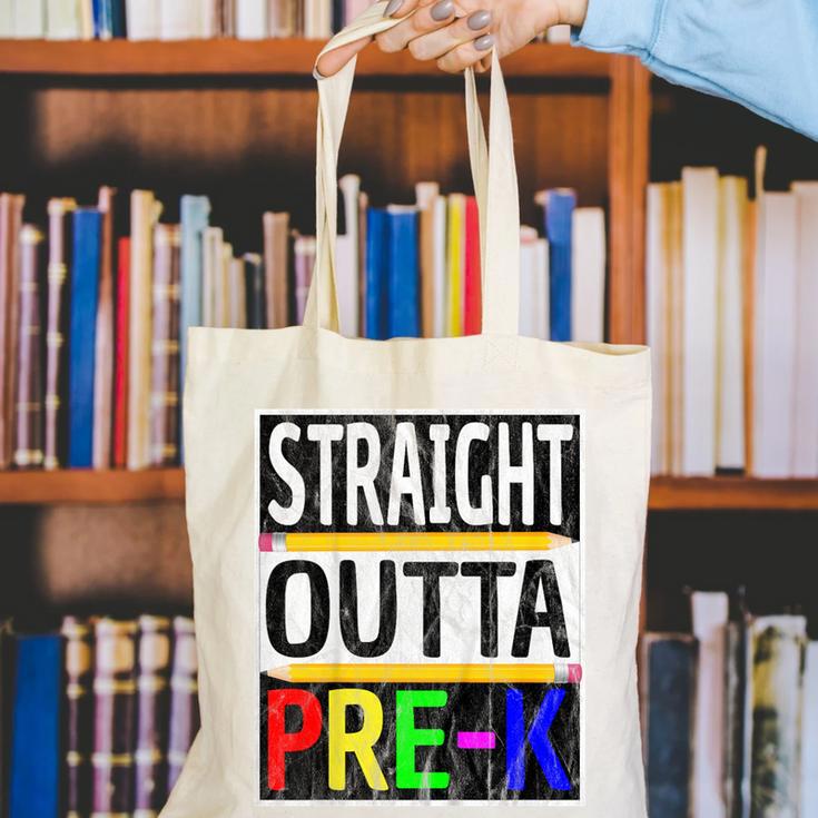 Kids Straight Outta Pre-K Graduation Canvas Tote Bag