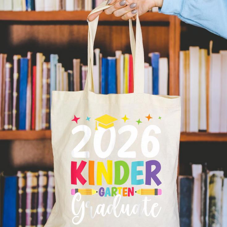 Kindergarten Graduate 2026 Preschool Graduation Kid Boy Girl Canvas Tote Bag