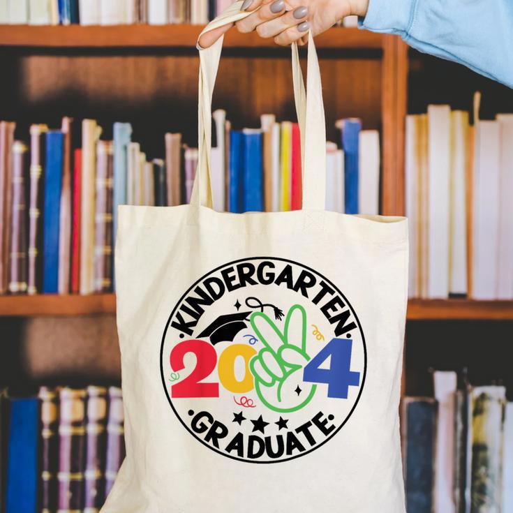 Kindergarten Graduation 2024 Graduate Last Day Of School Canvas Tote Bag