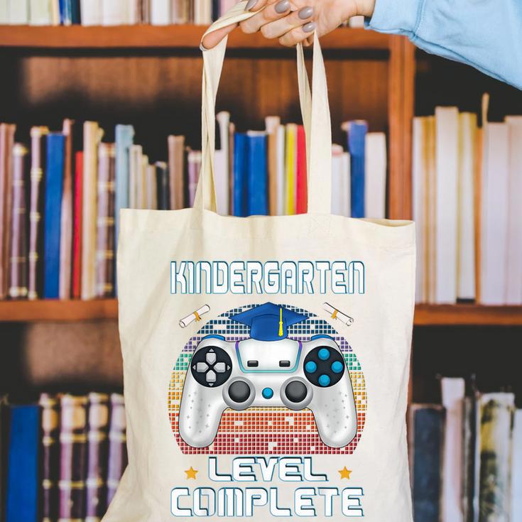 Kindergarten Graduation Level Complete Gamer 2024 Gaming Boy Canvas Tote Bag