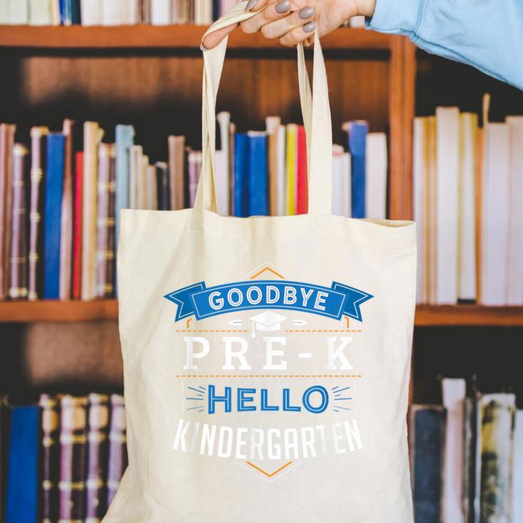 Kindergarten Graduation Shirt Graduate Grad Canvas Tote Bag