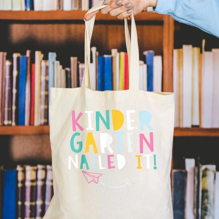 KINDERGARTEN Graduation TShirt 2018 Last Day Of School Canvas Tote Bag