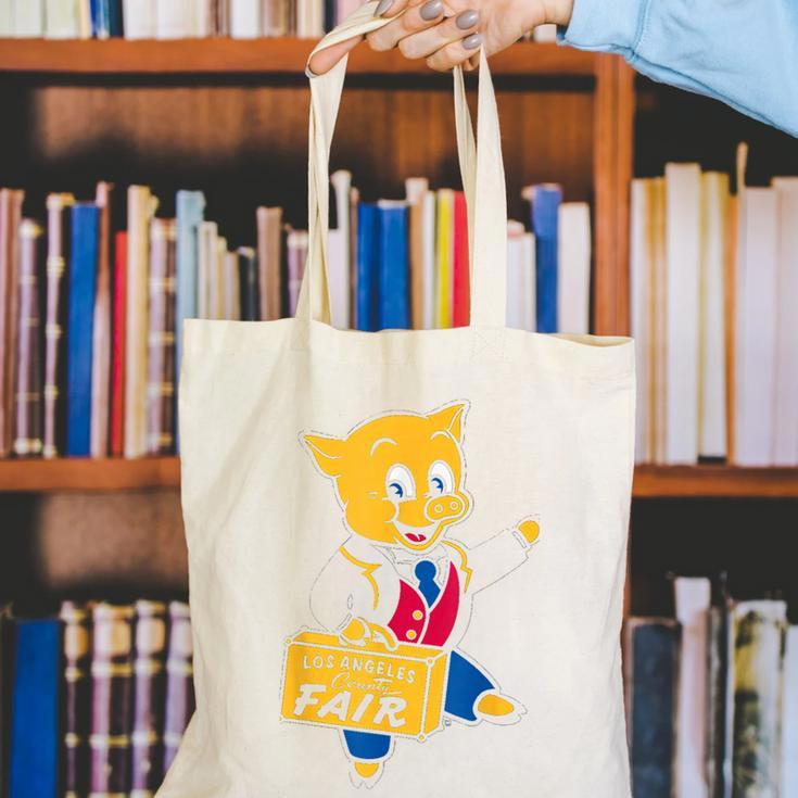 LA Fair Los Angeles County Vintage Nostalgia Canvas Tote Bag