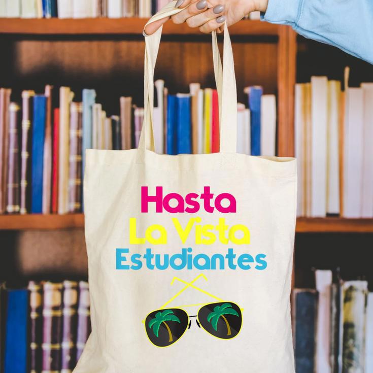Last Day Of School Spanish Teacher Graduation T-Shirt Canvas Tote Bag