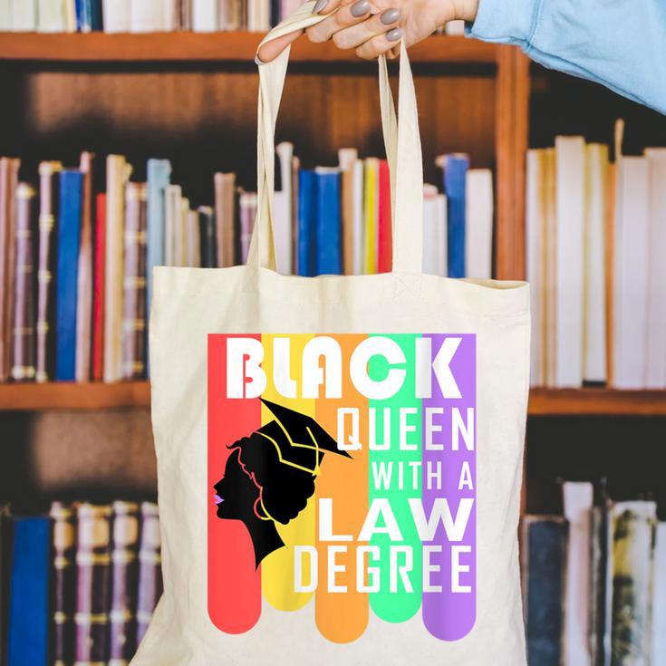 Law School Graduation Queen New Lawyer Attorney Grad Canvas Tote Bag
