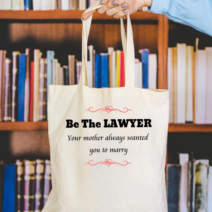 Lawyer Law School GraduationShirt Female Graduate Canvas Tote Bag