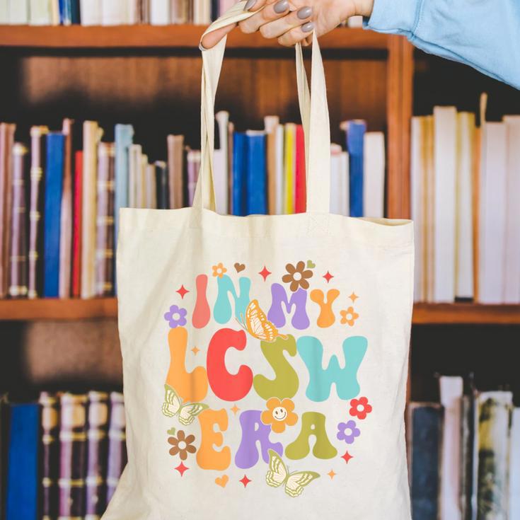LCSW Grad Social Worker Graduation In My LCSW Era Canvas Tote Bag