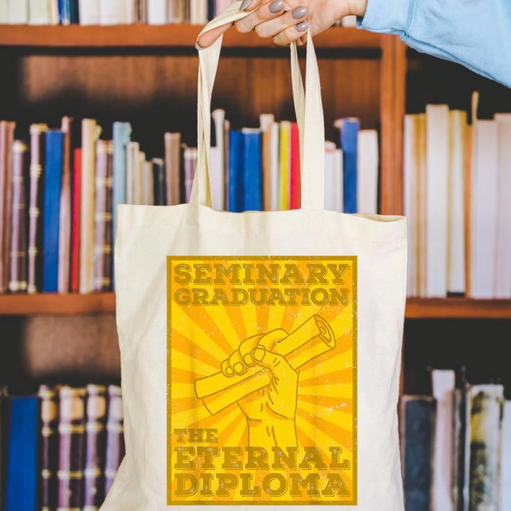 LDS Mormon Seminary Graduation Eternal Diploma Shirt Canvas Tote Bag