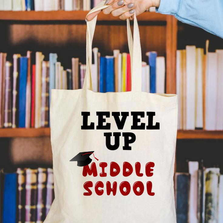 Level Up Middle School 5th Grade Graduation Canvas Tote Bag