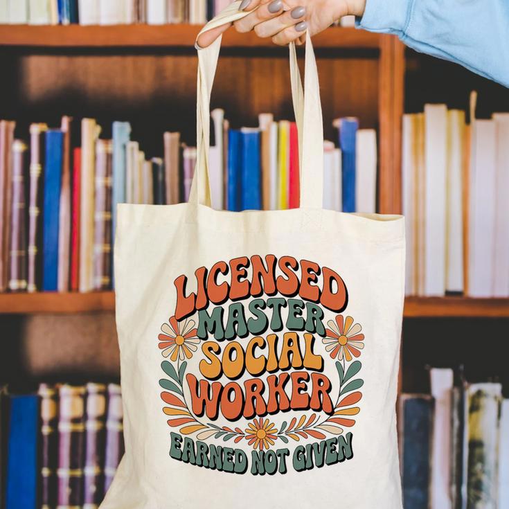 Licensed Social Worker Masters MSW LMSW Graduation 2026 Premium Tri-Blend Canvas Tote Bag