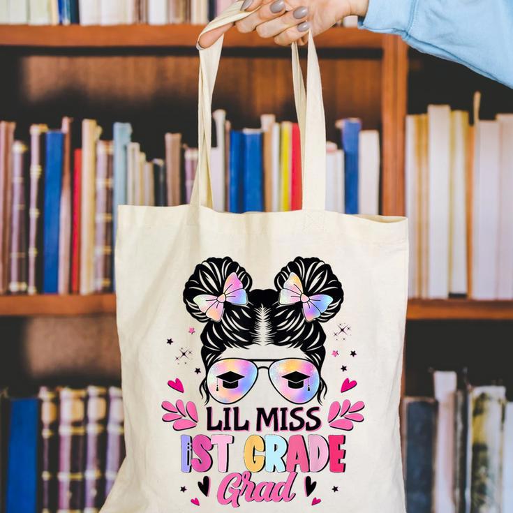 Lil Miss 1st Grade Grad Graduation Last Day Of 1st Grade Canvas Tote Bag