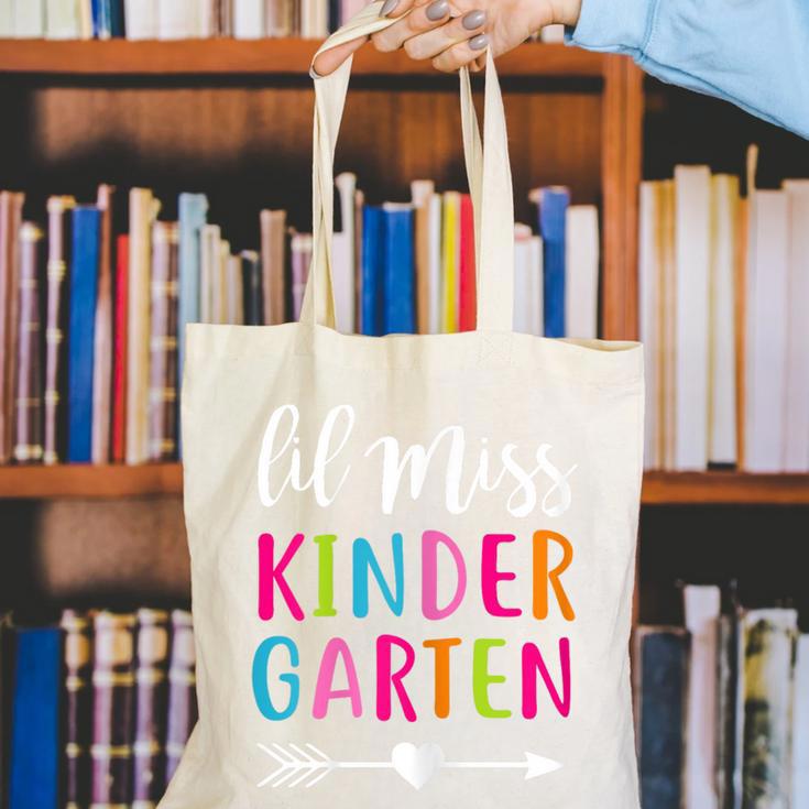 Lil Miss Kindergarten Grad Shirt Graduation Shirts 2018 Canvas Tote Bag