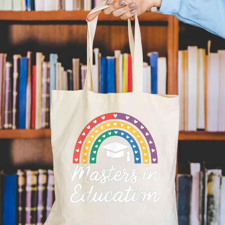 Masters Degree In Education Graduation Matching Graduate Canvas Tote Bag