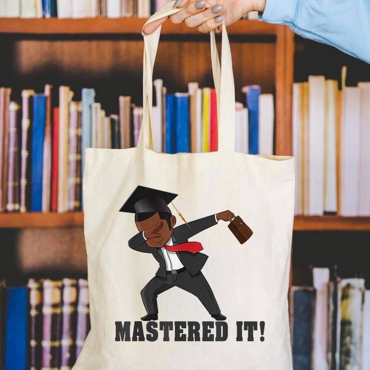 Masters Graduation Mastered It Dabbing Man Tee Canvas Tote Bag