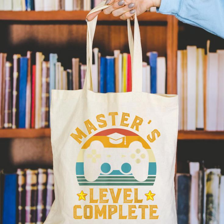 Master's Level Complete Vintage Video Gamer Graduation Canvas Tote Bag