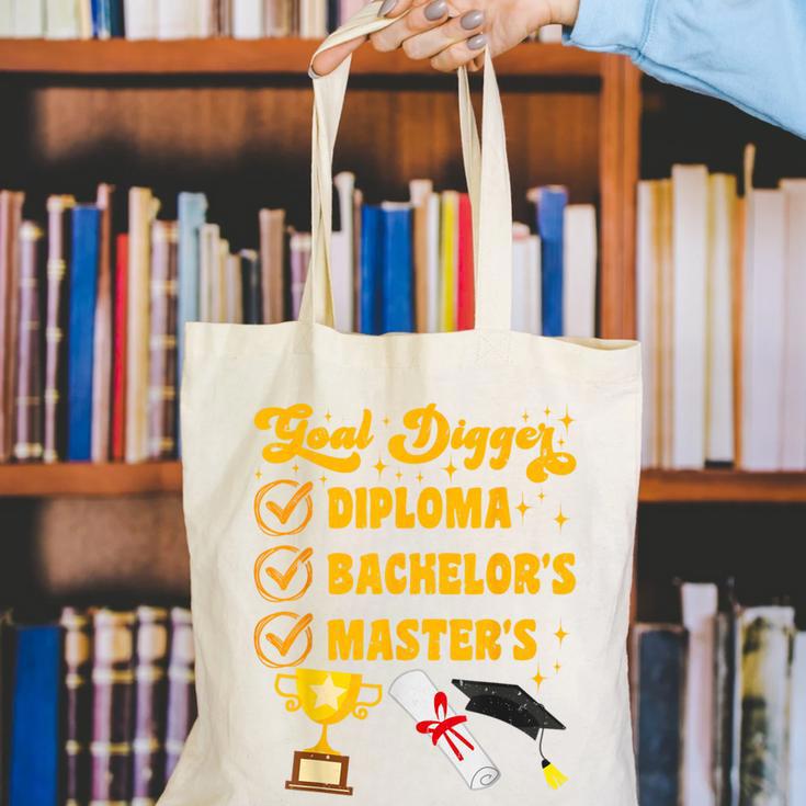 Master's Thesis Passed Goal Digger Master's Graduation Canvas Tote Bag
