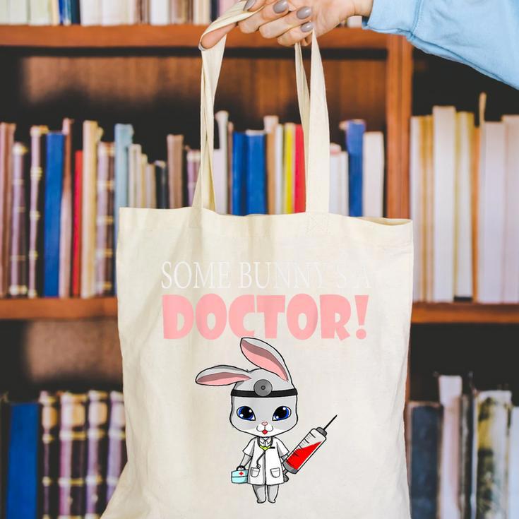 Med School Graduation Bunny Medical New Doctor Canvas Tote Bag