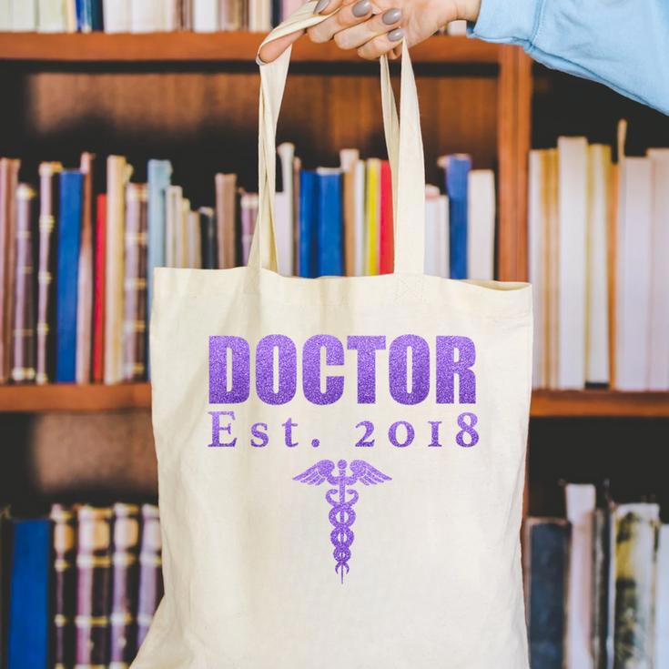 Medical Student Shirt Doctor Graduation Tshirt MD DO Degree Canvas Tote Bag