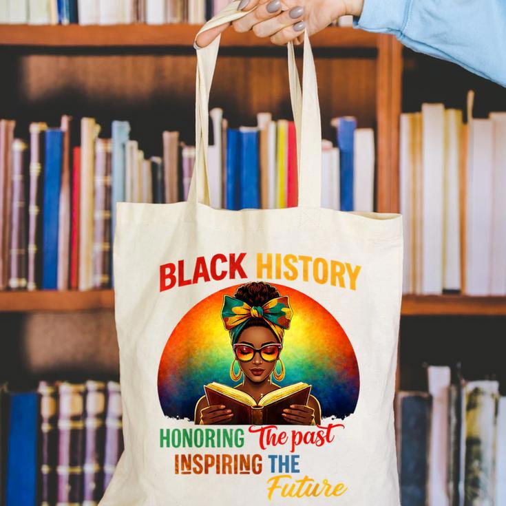 Melanin Honoring Past Inspiring Pride Book Month Canvas Tote Bag
