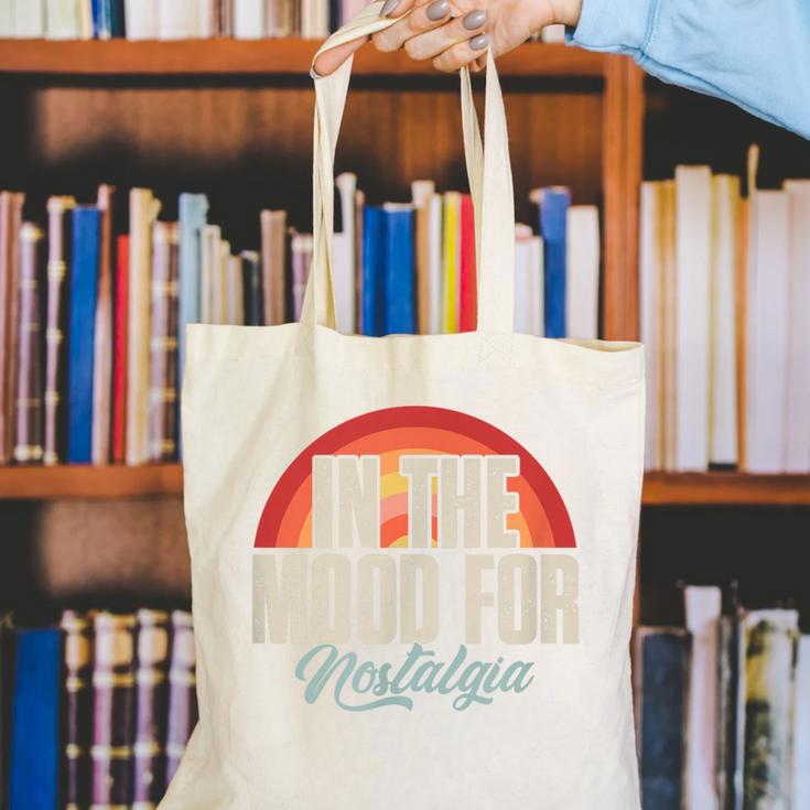 In The Mood For Nostalgia Vintage 80s 90s Retro Canvas Tote Bag