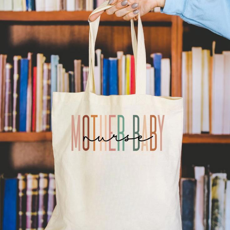 Mother Baby Nurse Postpartum Mom Baby Nursing Graduation Canvas Tote Bag