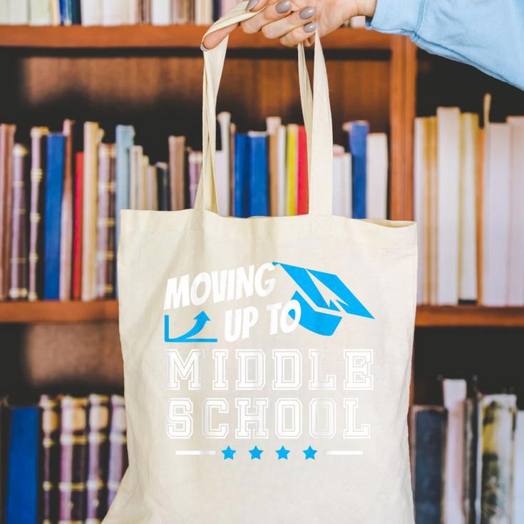 Moving Up To Middle School Graduation T-Shirt Canvas Tote Bag