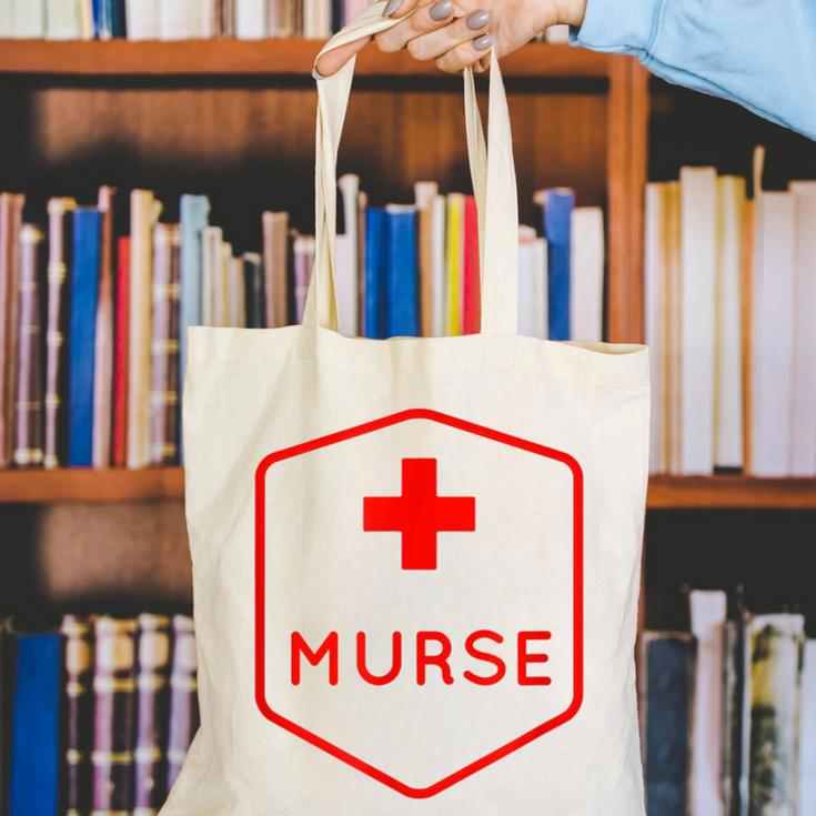 Murse Shirt Perfect For Male Nurse Graduation Canvas Tote Bag