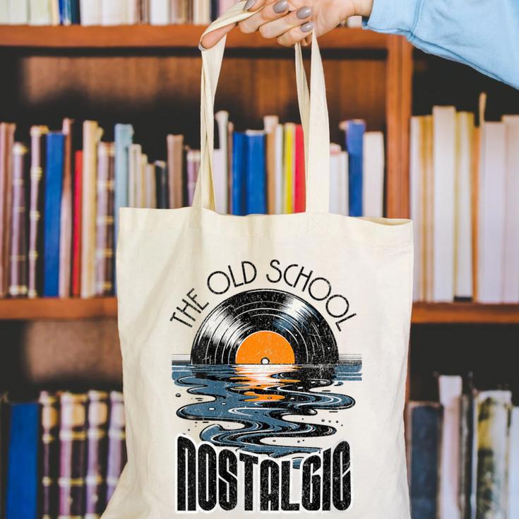 Music Old School Nostalgia Record Canvas Tote Bag Music Old School Nostalgia Record Canvas Tote Bag