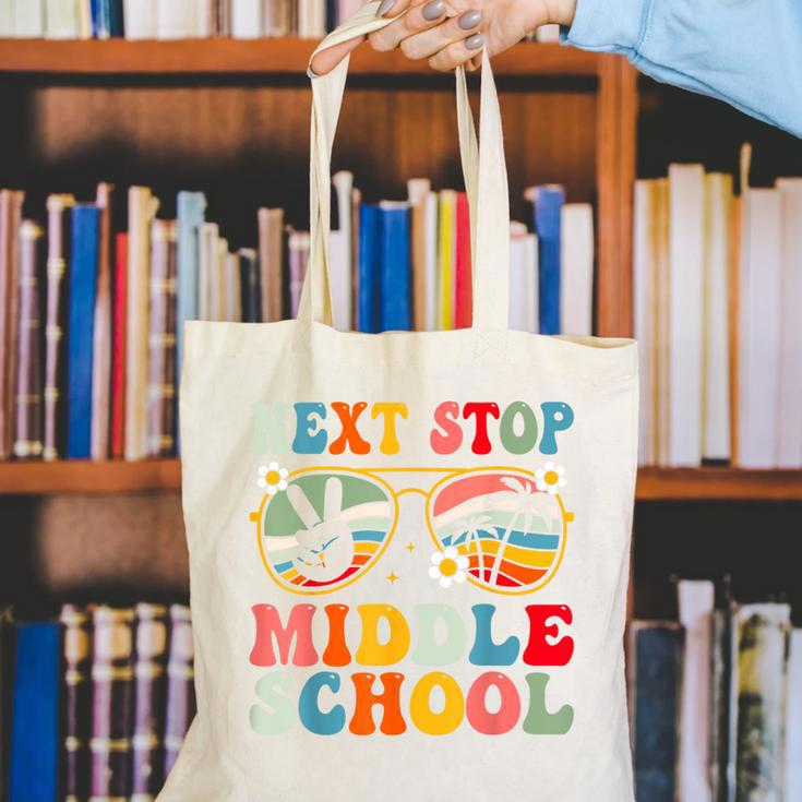 Next Stop Middle School Elementary School Graduation 2025 Canvas Tote Bag