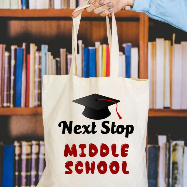 Next Stop Middle School Graduation Canvas Tote Bag