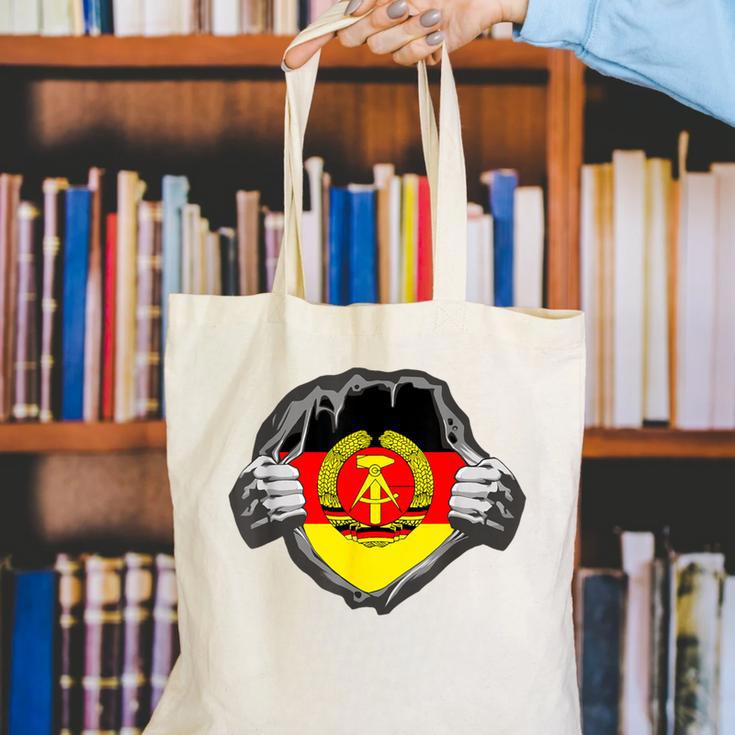 Nostalgia Chest Flag GDR Canvas Tote Bag