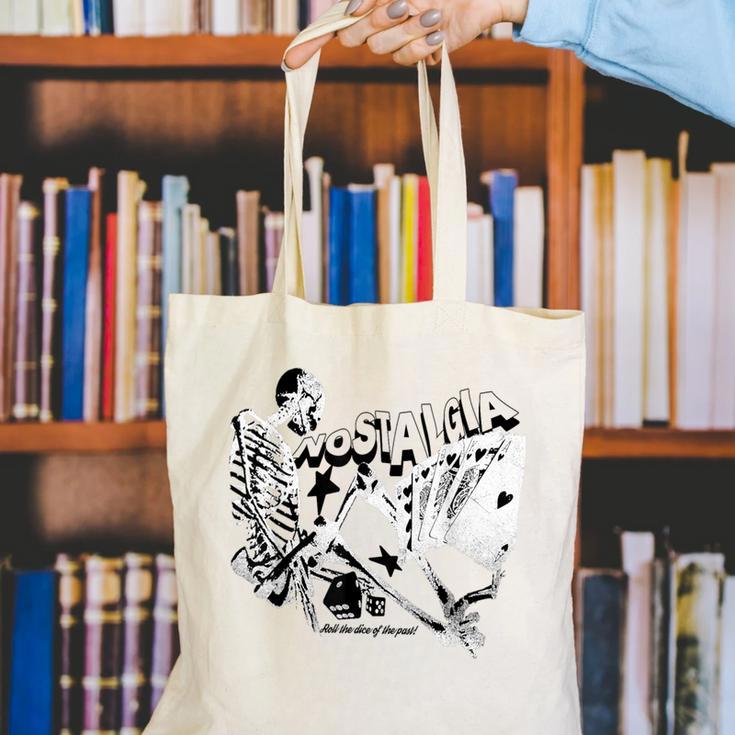Nostalgia By EvanTube Roll The Dice Canvas Tote Bag Nostalgia By EvanTube Roll The Dice Canvas Tote Bag