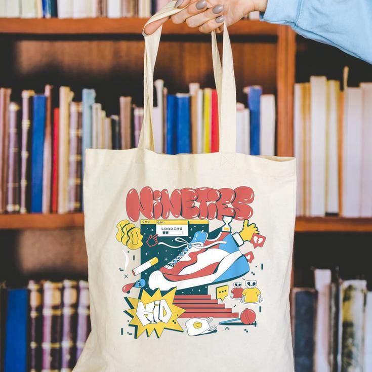 Nostalgia Gen X 90s Nineties Things Canvas Tote Bag